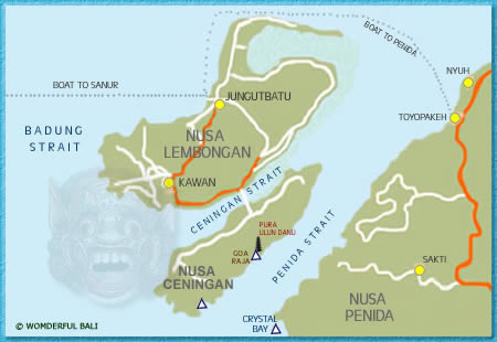 Map Nusa Lembongan