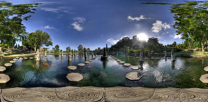Bali water palace of Tirtagangga
